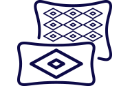 Silk accent cushions